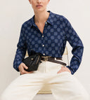 Camicia in raso stampato Emme Marella EmmDenaro