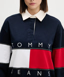 Felpa da donna in cotone Tommy Jeans