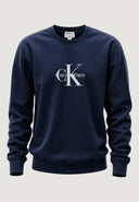 Felpa da uomo senza cappuccio Calvin Klein Jeans Terry