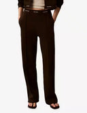 Pantaloni donna in cotone con elastico in vita Calvin Klein