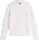 Pullover Uomo Tjm Reg Cable Knit Sweater Dm0dm23405 Tommy Jeans