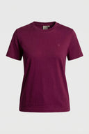 T-Shirt Calvin Klein Jeans donna Girocollo Bordeaux