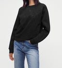 Felpa girocollo da donna Guess Allover 4G Crystals Sweatsh