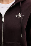 Felpa Donna con cappuccio e zip Calvin Klein Jeans