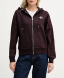 Felpa Donna con cappuccio e zip Calvin Klein Jeans