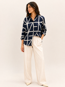 Camicia satinata con stampa EMMPAROLE Emme Marella