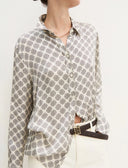 Camicia in raso stampato Emme Marella EmmDenaro