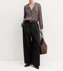 Blusa in raso stampato Emme Marella EmmTalento
