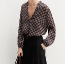 Blusa in raso stampato Emme Marella EmmTalento