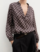 Blusa in raso stampato Emme Marella EmmTalento