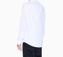 Camicia uomo slim fit in popeline di cotone stretch  Armani Exchange
