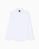 Camicia uomo slim fit in popeline di cotone stretch  Armani Exchange