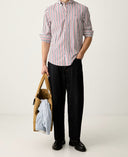 Camicia da uomo in cotone Flex Poplin Seasonal Stripe Tommy Hilfiger