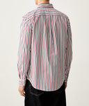 Camicia da uomo in cotone Flex Poplin Seasonal Stripe Tommy Hilfiger