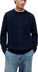 Pullover Uomo  Tjm Reg Cable Knit Sweater Dm0dm23405  Tommy Jeans