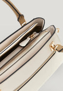 Borsa a Mano Guess Bicolore Beige e Bianco con Tracolla