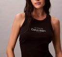 Canotta Donna  in cotone a costine slim Calvin Klein Jeans