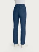 Jeans a gamba dritta con tasche e vita piatta in Light Denim - Jeans Ragno