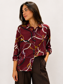 Camicia satinata con stampa EMMPAROLE Emme Marella