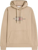 Felpa Uomo in spugna con cappuccio e grafica Tommy Hilfiger