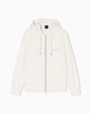 Felpa con cappuccio e zip con logo Armani Exchange