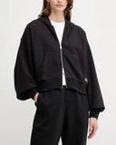 Felpa con cerniera e cappuccio da donna in cotone Calvin Klein Jeans