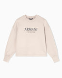 Felpa da donna in tessuto raso a girocollo Armani Exchange