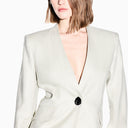 Giacca Donna in  tessuto in Twill di Lino Armani Exchange