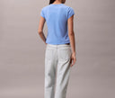 T-shirt slim con logo in stile college Calvin Klein Jeans