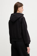 Felpa con cerniera e cappuccio da donna in cotone Calvin Klein Jeans
