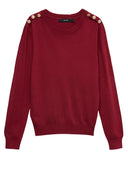 Pullover Donna Vero Moda VMDORY LS O-NECK BUTTON