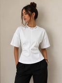 T-shirt Donna  Calvin Klein  con vestibilità sagomata
