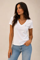 T-shirt Guess Donna con scollo a V