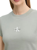 T-shirt donna Calvin Klein Jeans  a costine