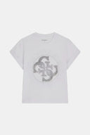 T-shirt donna Guess con logo di strass