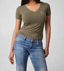 T-shirt donna Guess scollo a V