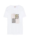 T-shirt donna con stampa geometrica
