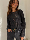 T-shirt in jersey pizzo Emme Marella