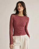 T-shirt in jersey pizzo Emme Marella