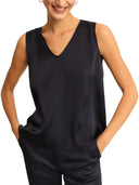 Top in raso con dettagli in georgette -emmcottage
