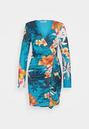 Abito Donna Mini a Portafoglio Floreale Tropicale Guess