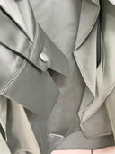 Blusa in Raso con Volant e Scollo a V Emme Marella