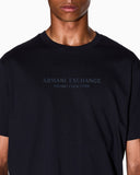T-shirt con logo sul petto in cotone Armani Exchange