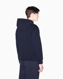 Felpa con cappuccio e zip con logo Armani Exchange