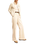 Pantaloni palazzo con bottone personalizzato donna Emme Marella