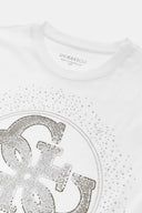 T-shirt donna Guess con logo di strass