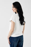 T-shirt donna Guess con logo di strass