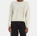 Pullover donna Calvin Klein Jeans con monogramma