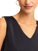 Top in raso con dettagli in georgette -emmcottage