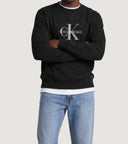 Felpa da uomo senza cappuccio Calvin Klein Jeans Terry